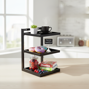 3 Layer Iron Oven Rack | Heavy-Duty Kitchen Storage Shelf Organizer Key Features: 🧱 High-Quality Iron Construction: Made from durable, high-strength iron that ensures stability and long-lasting use. Perfect for holding heavy kitchenware or appliances like ovens, microwaves, and utensils. 📚 Three-Layer Design: Comes with three spacious tiers, allowing you to store and organize multiple items efficiently — from kitchen gadgets to daily essentials. 🏠 Compact & Space-Saving: Its smart compact design makes it ideal for small spaces, corners, or countertops — a great fit for modern kitchens. 🔒 Strong, Stable & Safe: Built for durability and safety, this rack provides a sturdy and reliable storage solution for everyday use. 👀 Open & Easy Access Design: Each shelf features an open structure that lets you easily see, reach, and organize your items. Product Details: Material: Heavy-duty iron Layers: 3 shelves Use For: Oven, microwave, kitchen accessories, home storage Design: Compact and space-efficient Durability: Long-lasting and rust-resistant SEO Keywords: 3 layer iron rack, kitchen storage rack, oven rack stand, heavy duty metal shelf, iron kitchen organizer, space saving rack, 3 tier oven stand, countertop storage shelf