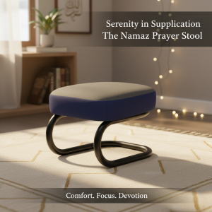 Namaz Prayer Stool | Comfortable Islamic Prayer Chair for Salah Pray in comfort — not pain. The Namaz Prayer Stool is specially designed for those who experience knee, back, or joint pain but don’t want to miss their prayers. It allows you to perform Salah comfortably while maintaining proper posture and devotion. Key Features: ✔️ Strong & Durable Construction: Made from high-quality materials for long-lasting use and reliable support during prayer. ✔️ Comfortable Sitting Height: Ergonomically designed height that makes sitting and standing easier for all age groups. ✔️ Non-Slip Legs: Sturdy base ensures stability and prevents slipping on smooth floors. ✔️ Portable & Lightweight: Easy to move and suitable for home, mosque, or travel use. ✔️ Ideal for All: Perfect for elderly individuals, pregnant women, or anyone suffering from joint or back pain. Product Details: • Material: Heavy-duty plastic or metal (with optional cushioned seat) • Design: Non-foldable, stable structure • Use: Suitable for home, mosque, or travel • Package Includes: 1 × Namaz Prayer Stool 🕌 Make your Salah peaceful and comfortable — without strain or discomfort. ✅ Limited stock available. Order yours today. ________________________________________ SEO Keywords: Namaz prayer stool, Islamic prayer chair, non-foldable prayer stool, Salah chair for elderly, knee pain prayer chair, Muslim prayer furniture, ergonomic Namaz stool, prayer support seat