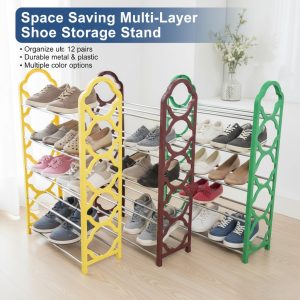 Space Saving Multi-Layer Shoe Storage Stand
